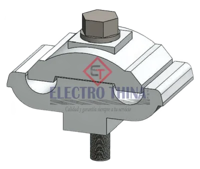 Conector doble via al/al 16-50mm 1 perno